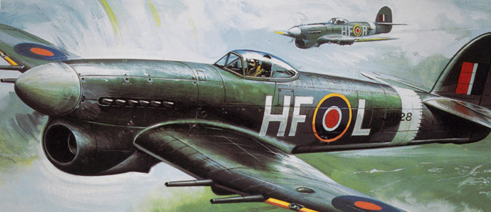 Image of aircraft illustration from a model box cover