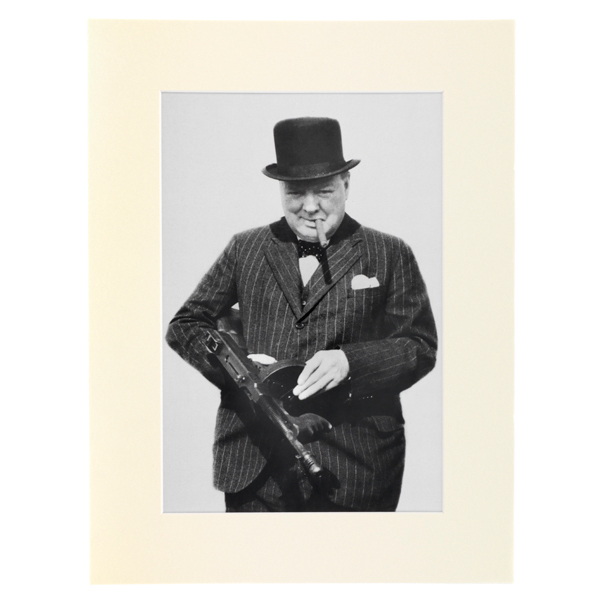 Tommy Gun Mounted Print