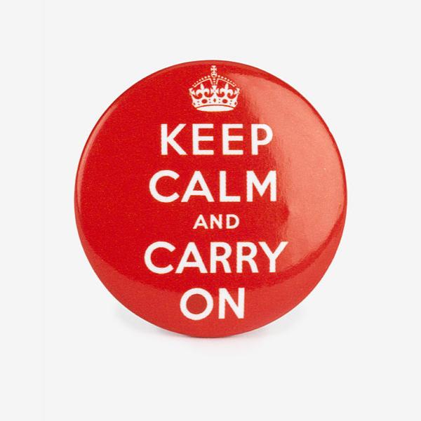 Keep Calm button badge
