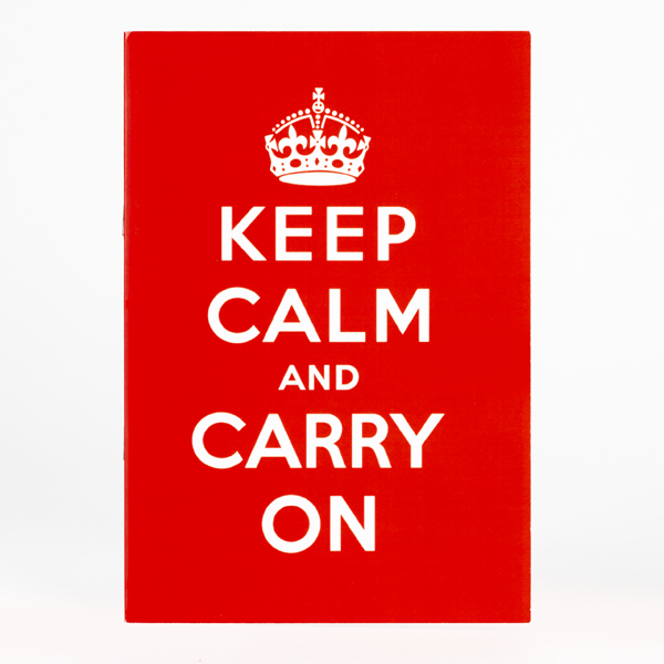 Keep Calm and Carry On exercise book
