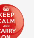 Keep Calm button badge