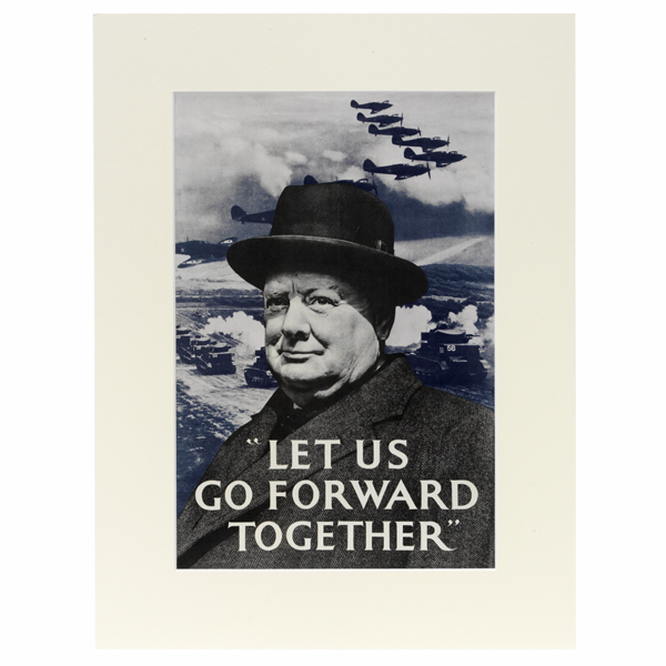 Let us Go Forward Mounted Print