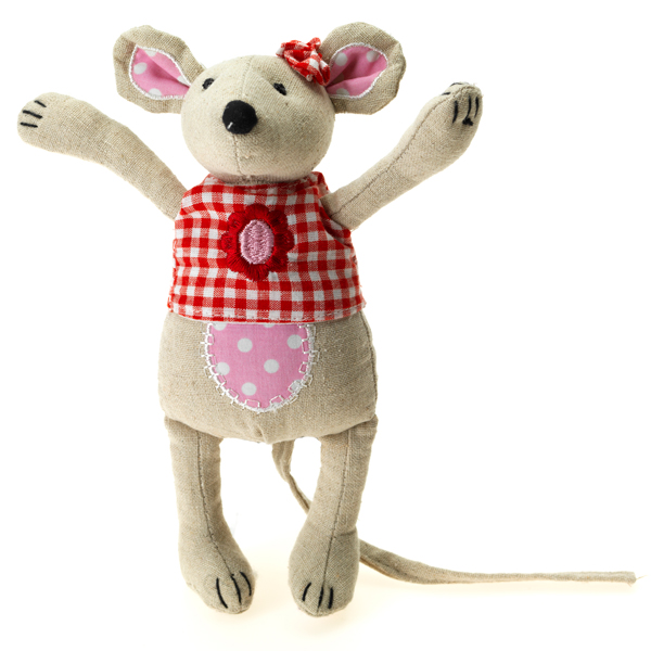 Pink gingham ship's mouse
