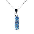 Real Forget-me-not pendant